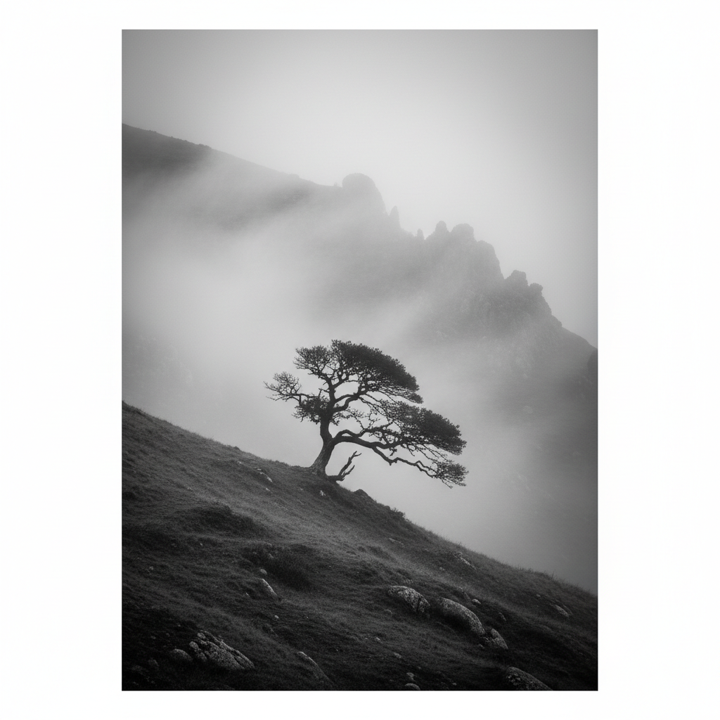 Misty Hillside Sentinel