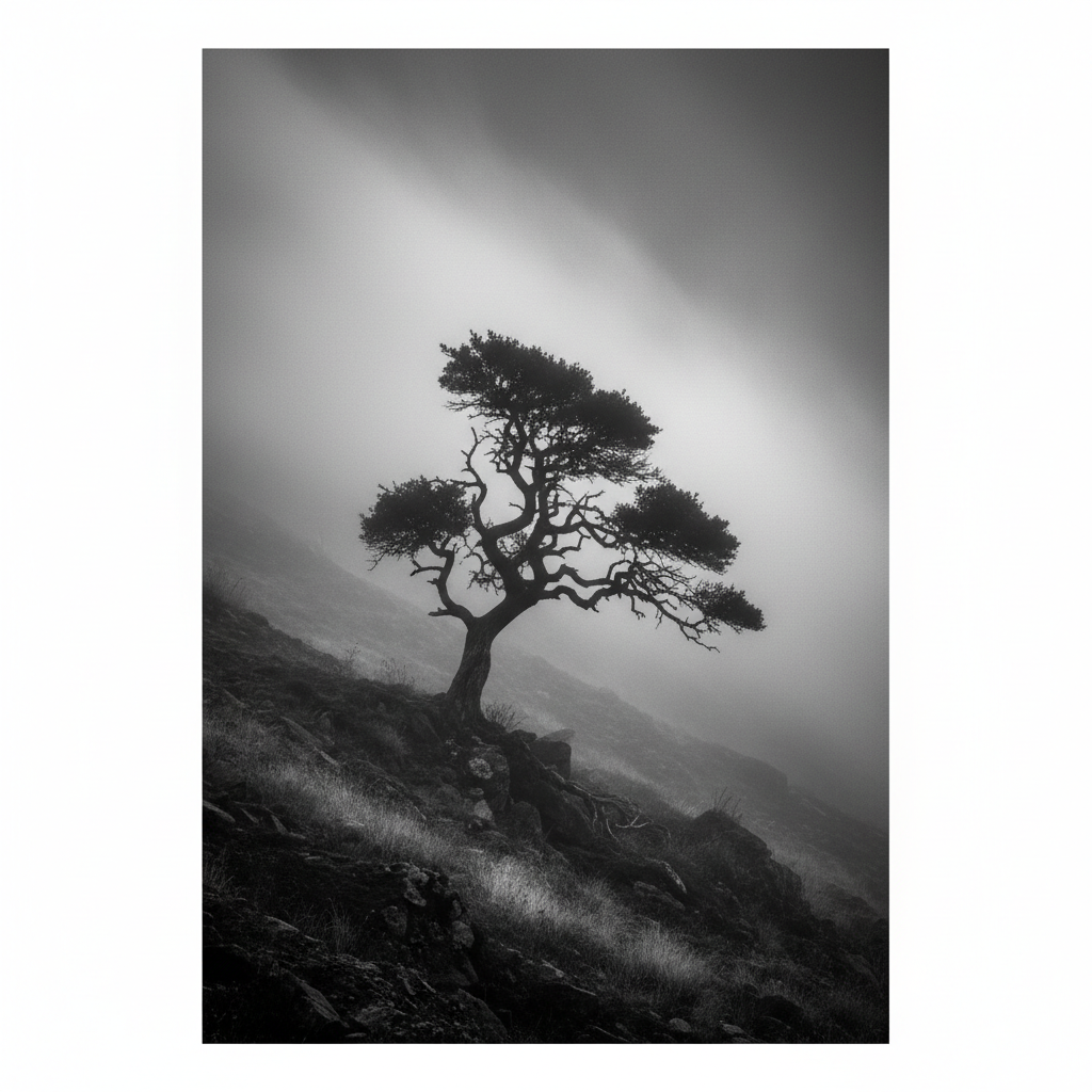 Misty Hillside Sentinel