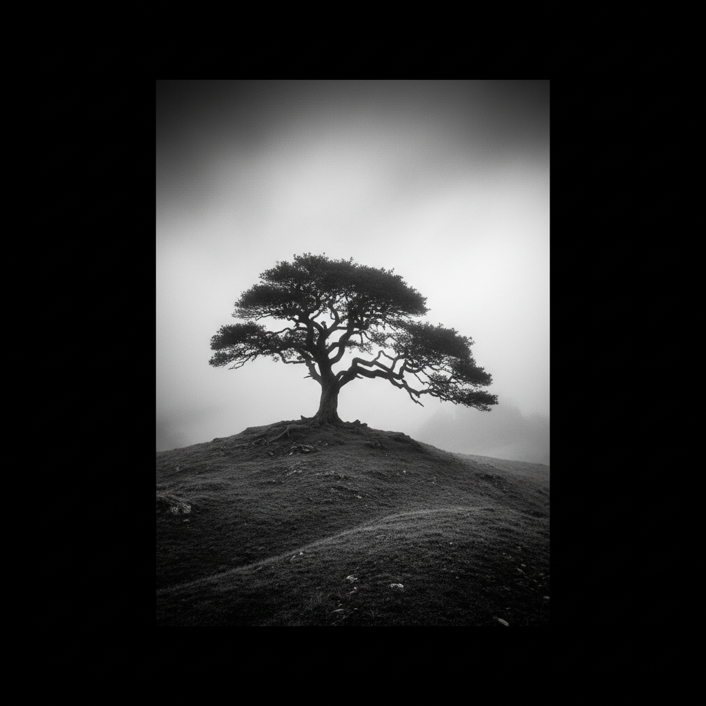 Misty Hillside Sentinel