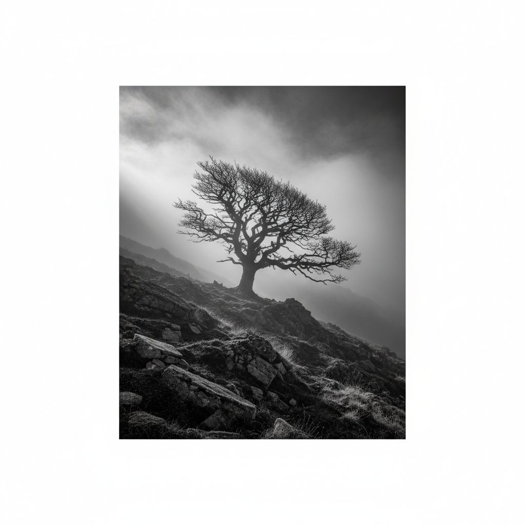 Misty Hillside Sentinel