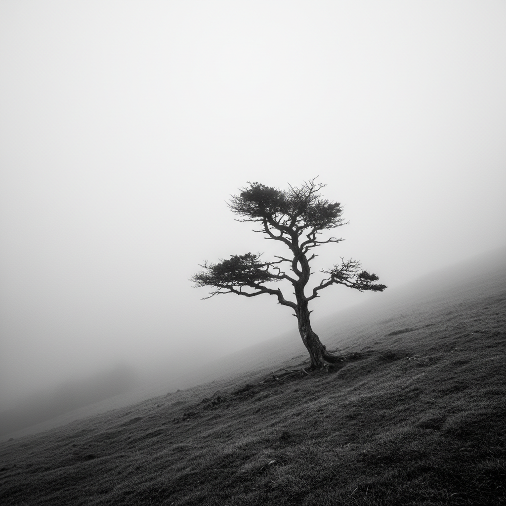 Misty Hillside Sentinel