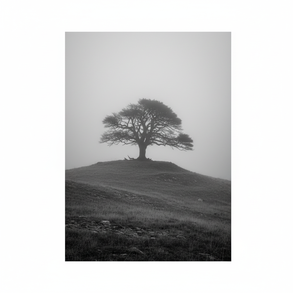 Misty Hillside Sentinel