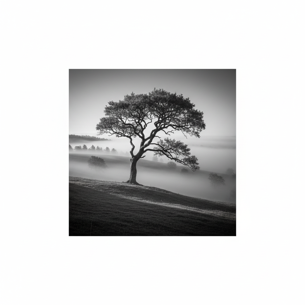 Misty Hillside Sentinel