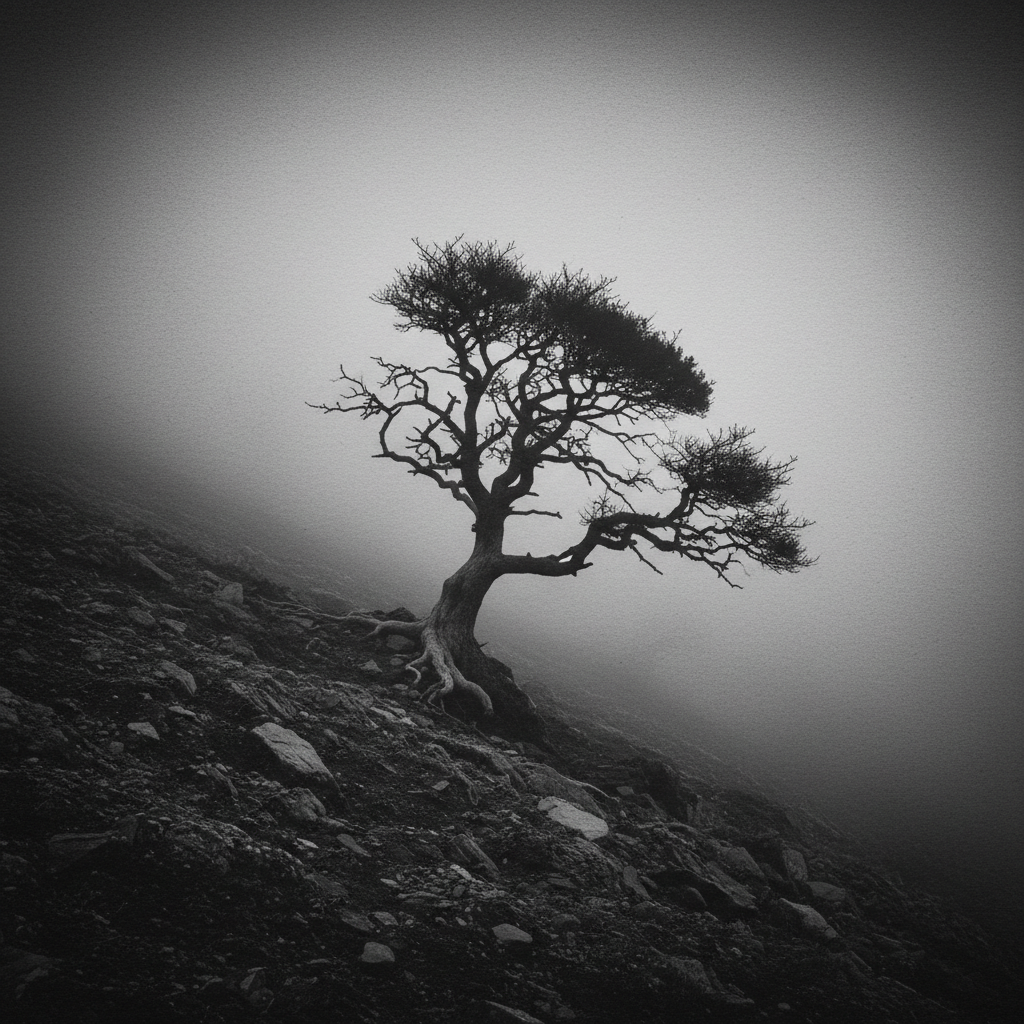 Misty Hillside Sentinel