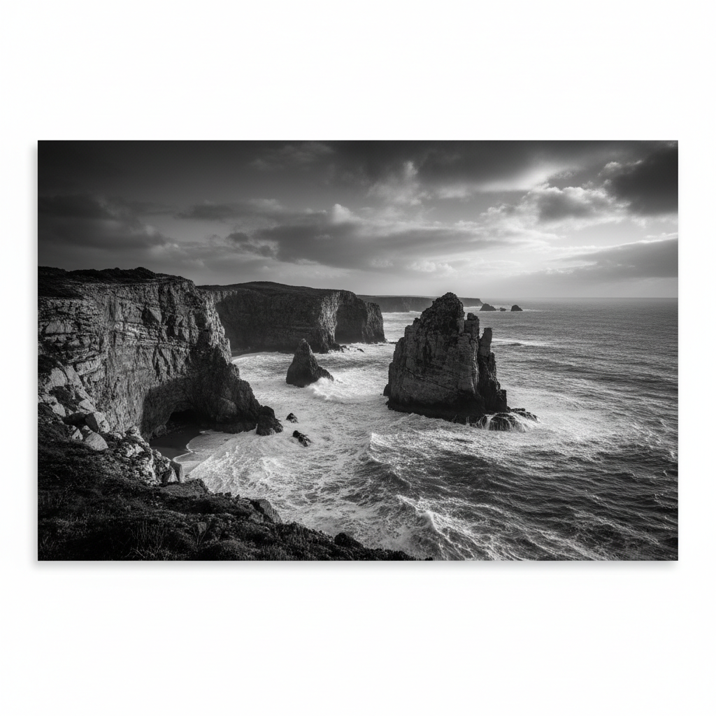 Monochrome Coastal Drama