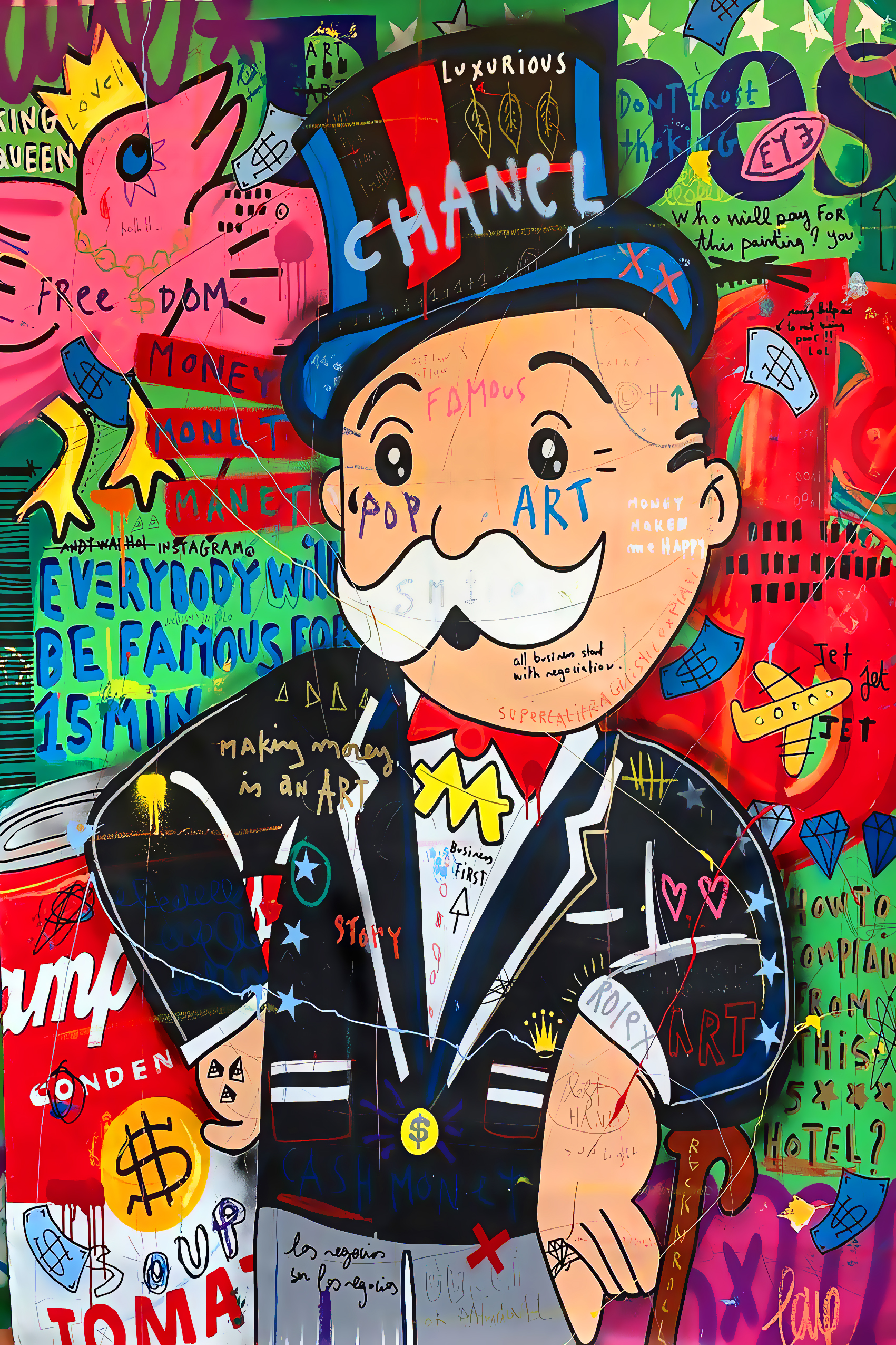 Monopoly Man Pop Art