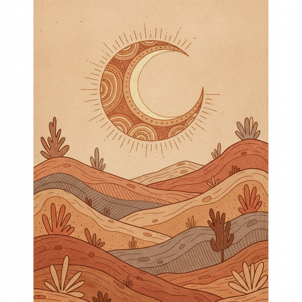Moonlit Desert Hills