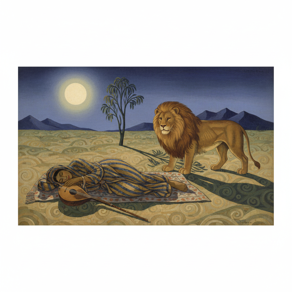 Moonlit Desert Slumber