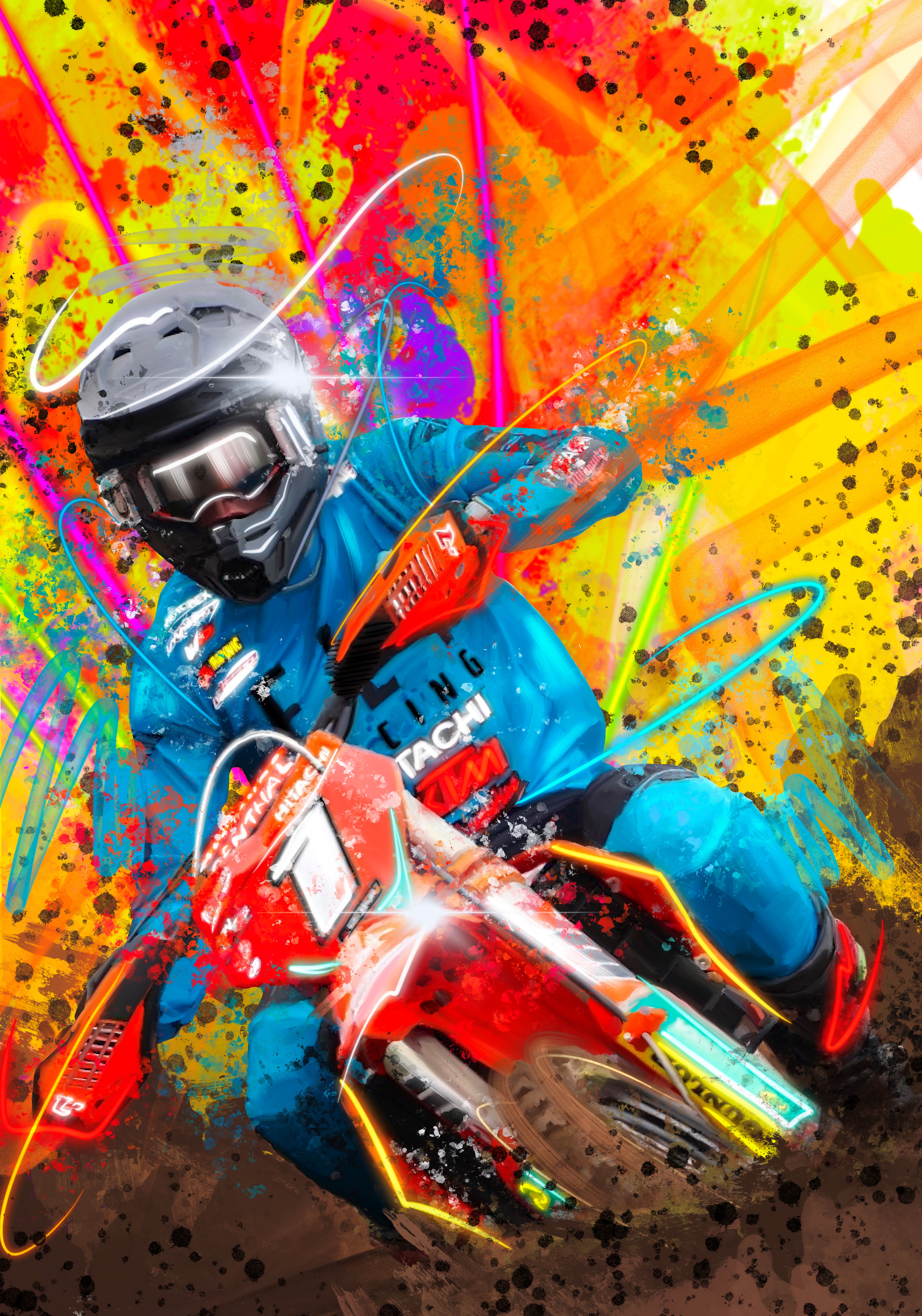 Motocross Blur Burst