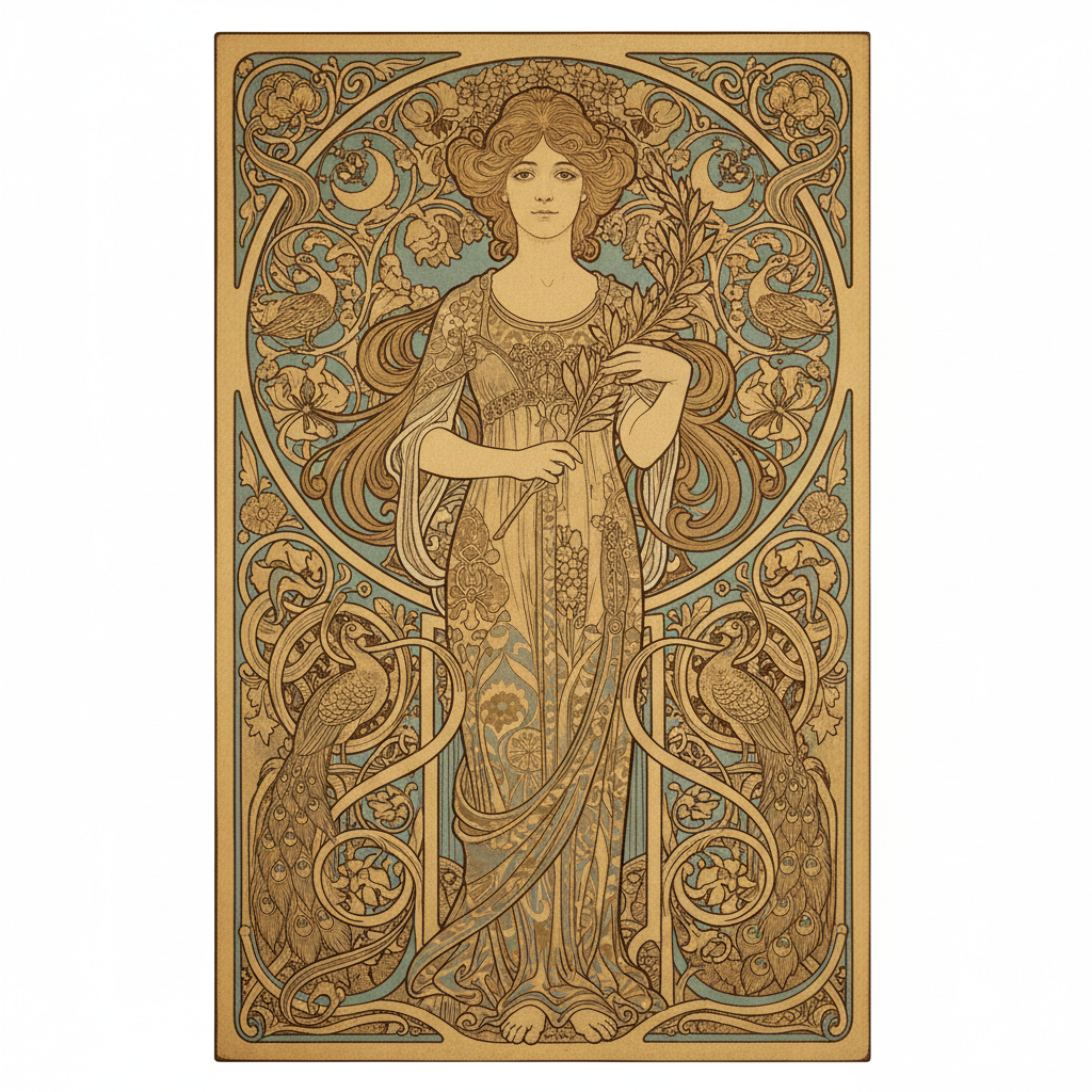 Mucha Reimagined: Floral Grace