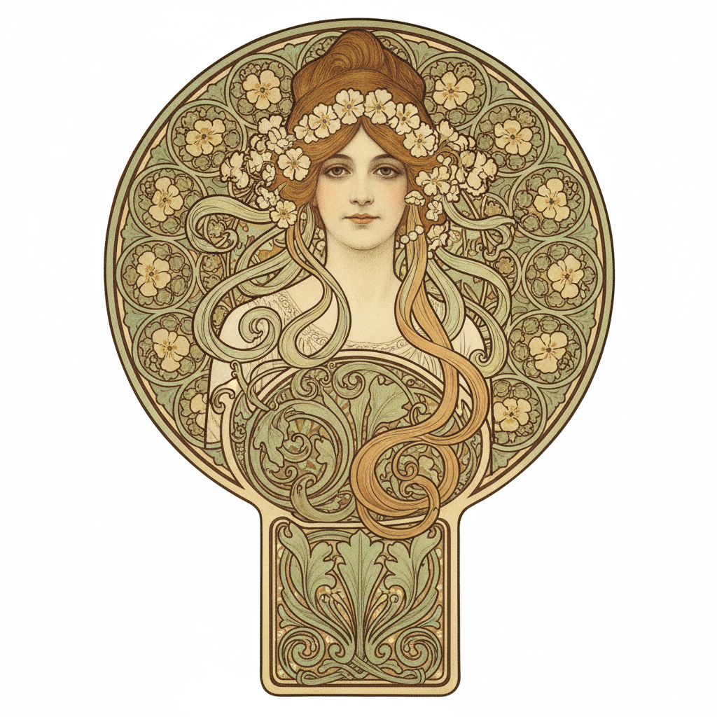 Mucha's Floral Reimagined