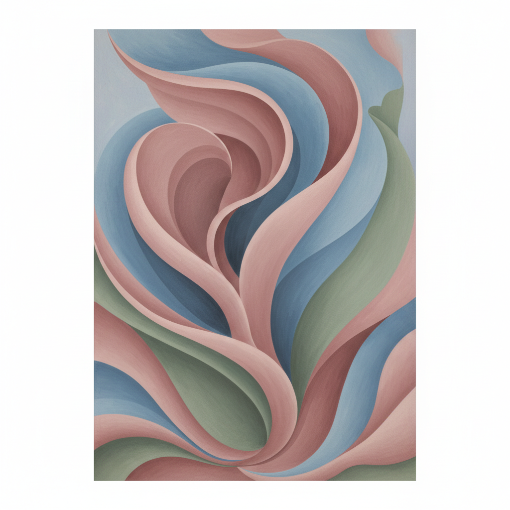 Music, Pink and Blue II — Georgia O'Keeffe