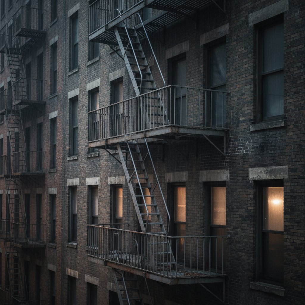 Neon Rain on Iron