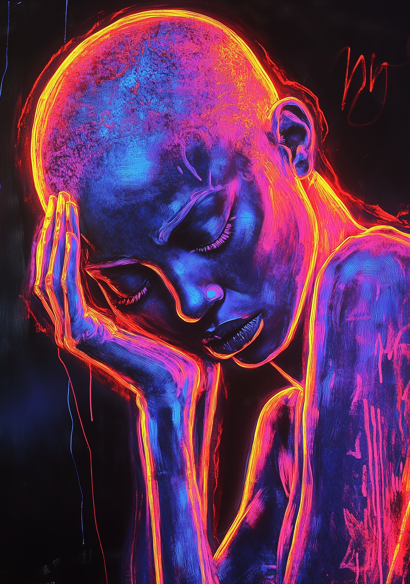 Neon Woman: Inner Reflections