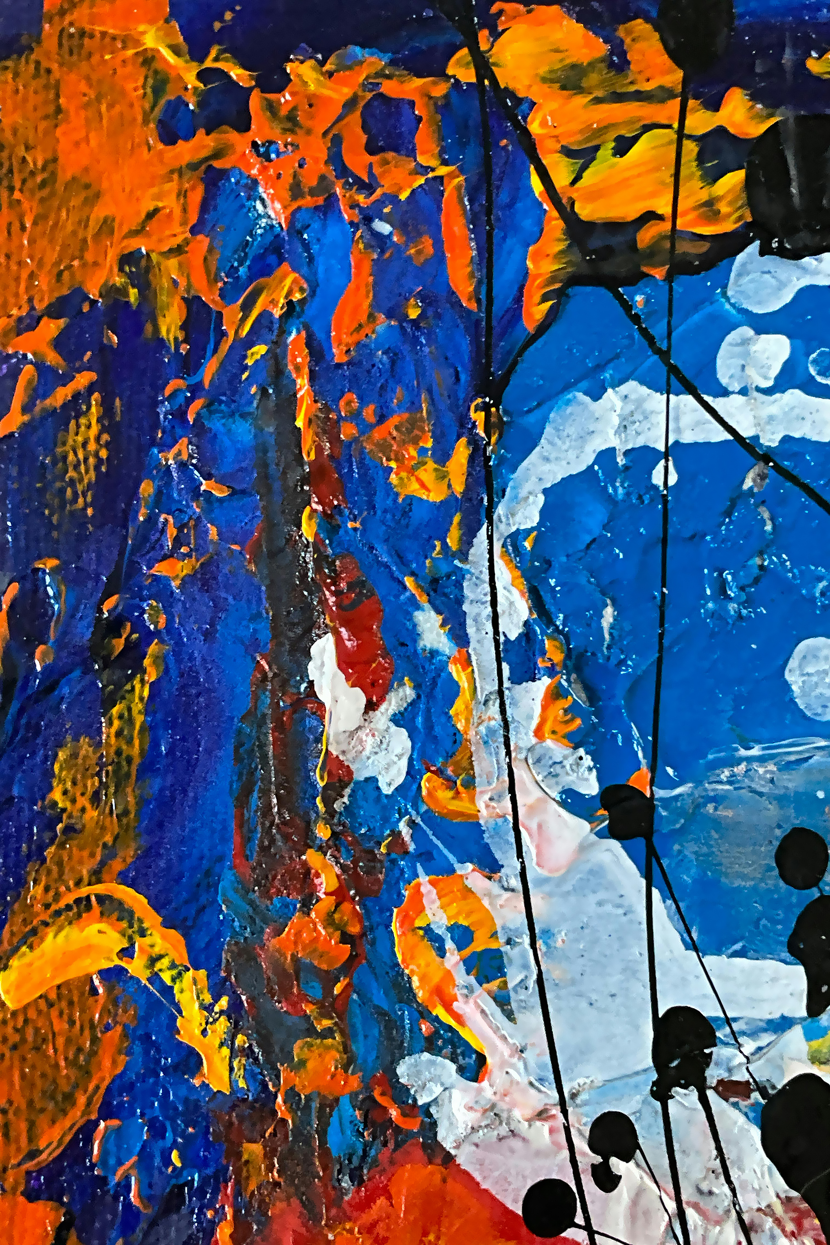 Oceanic Firestorm Abstract