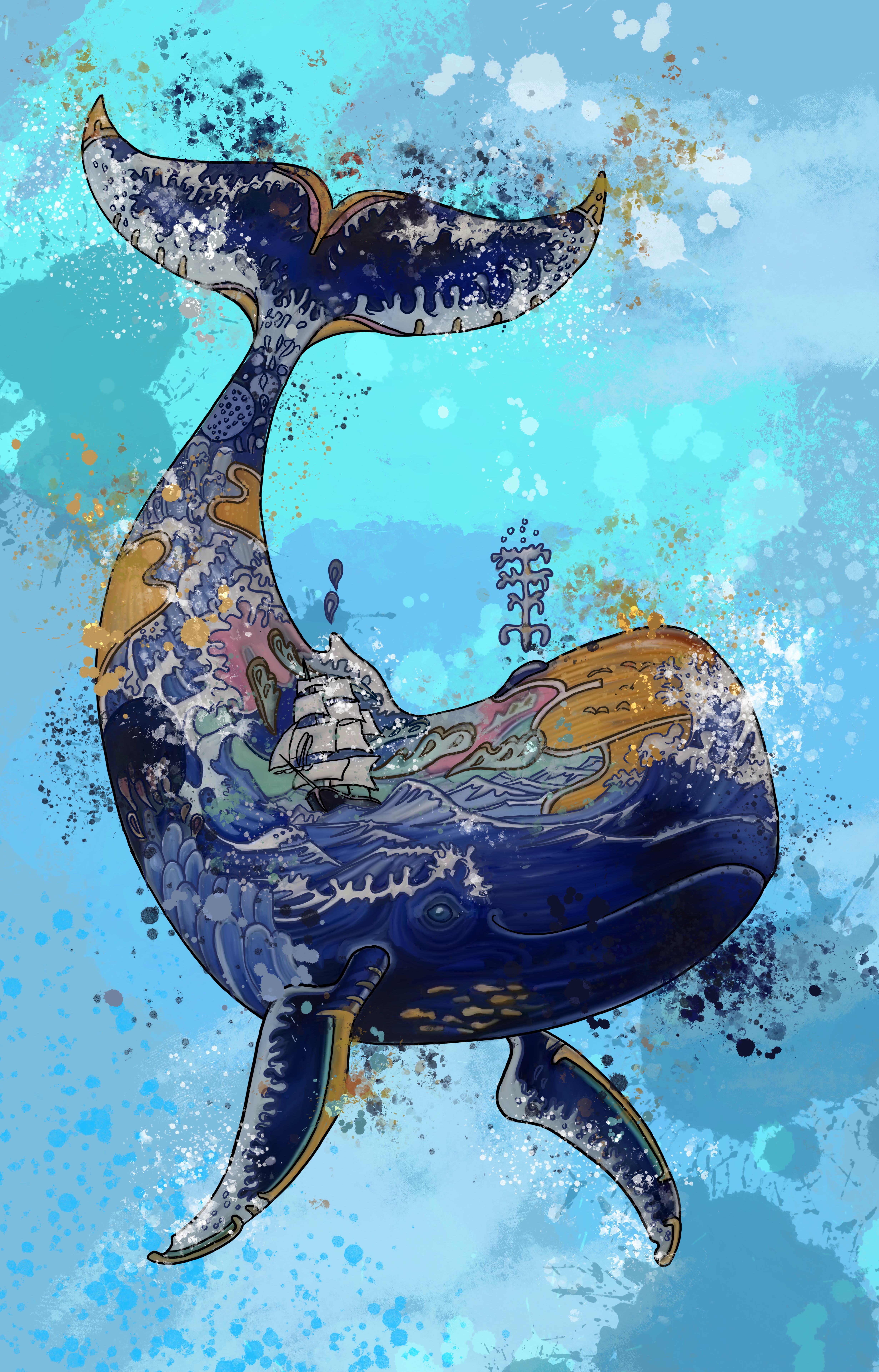 Oceanic Whale Dreamscape