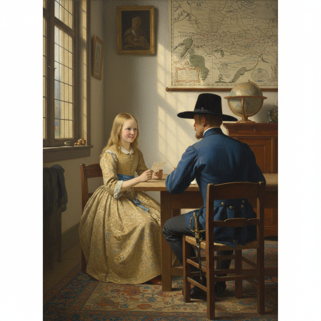 Officer and Laughing Girl — Johannes Vermeer