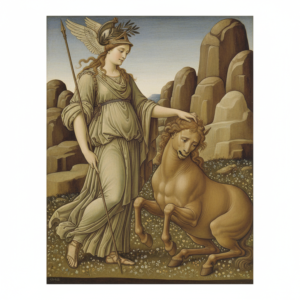 Pallas and the Centaur — Sandro Botticelli