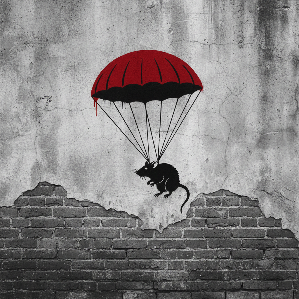 Parachuting Rat