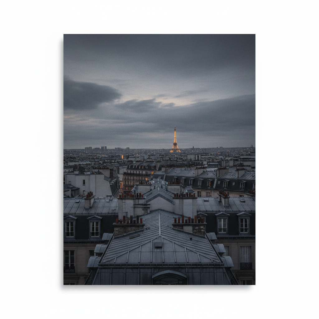 Parisian Rooftop Nocturne