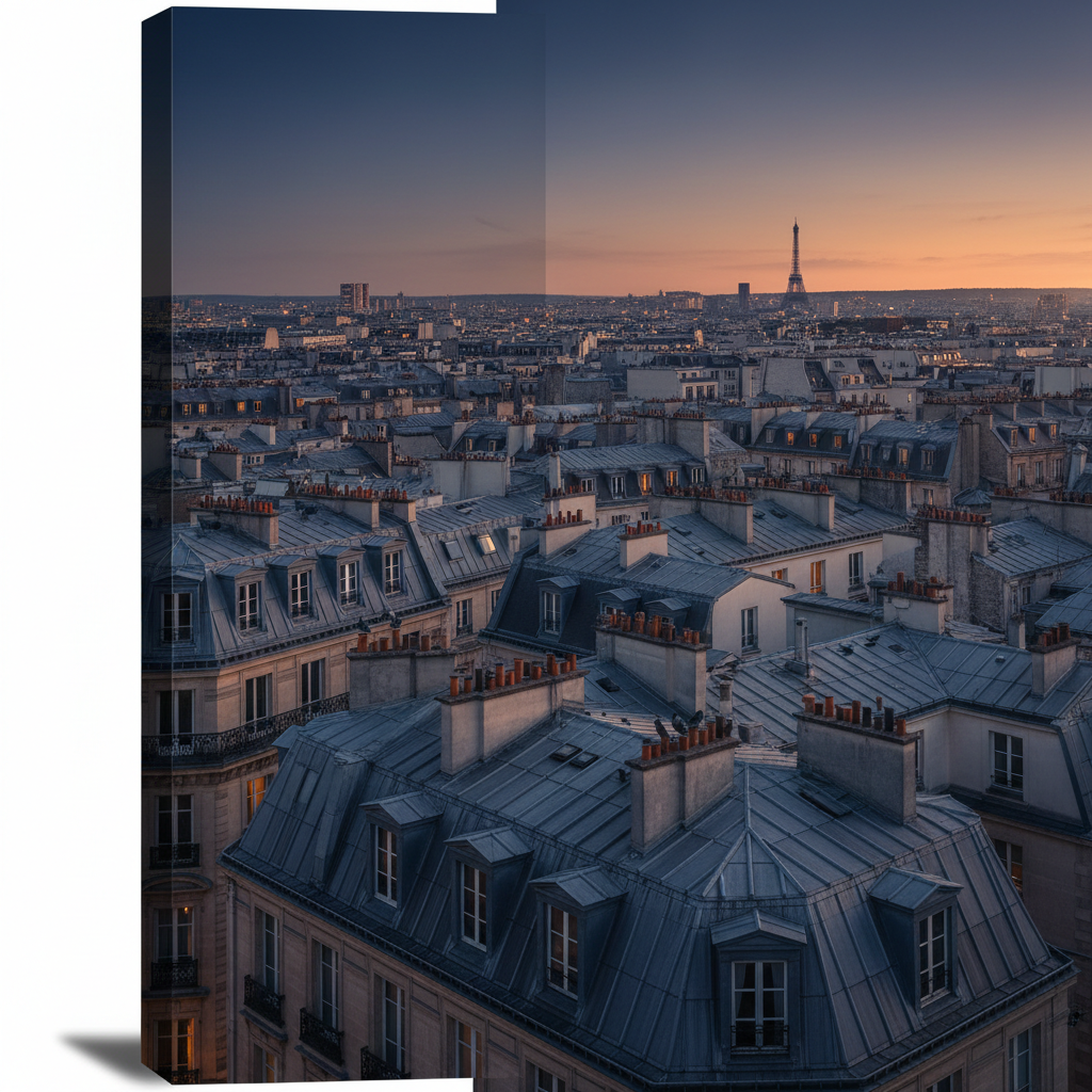 Parisian Rooftop Nocturne