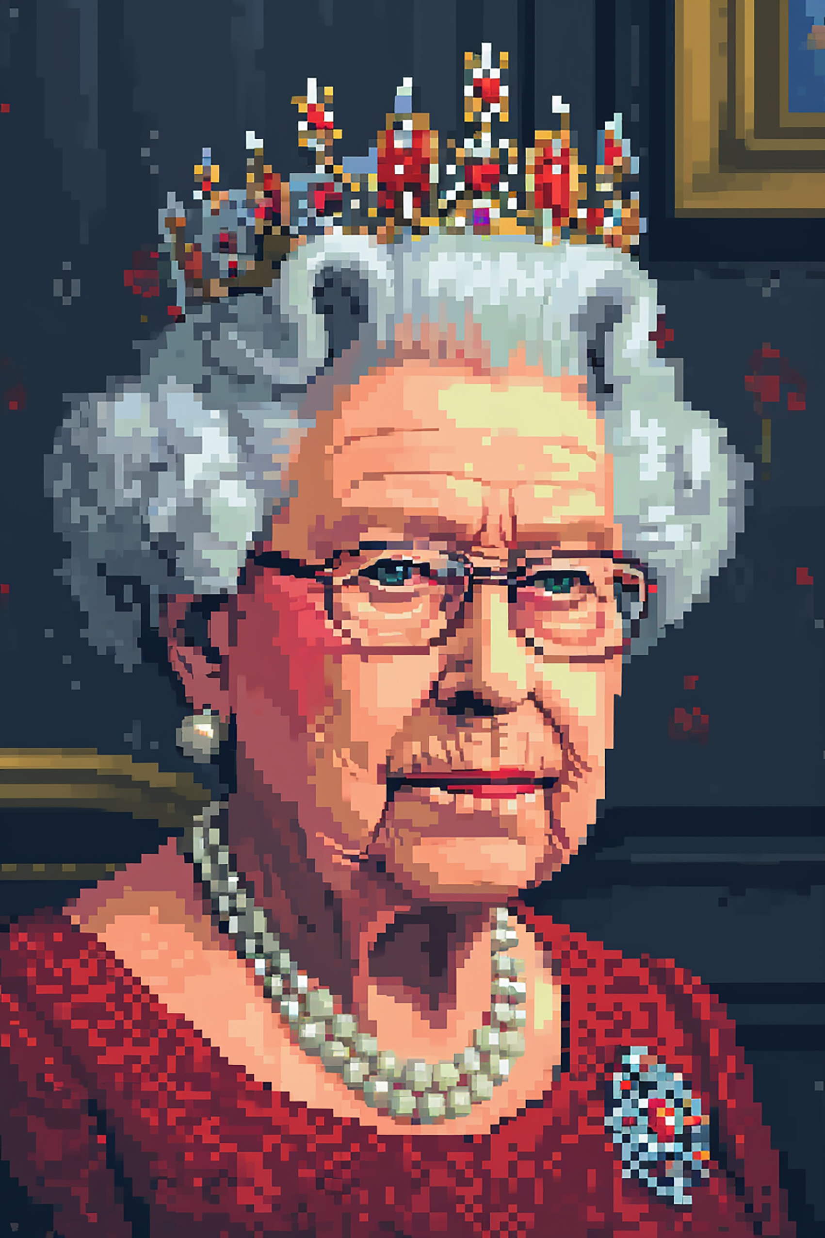 Pixelated Royal Presence