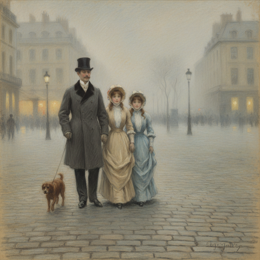 Place de la Concorde — Edgar Degas