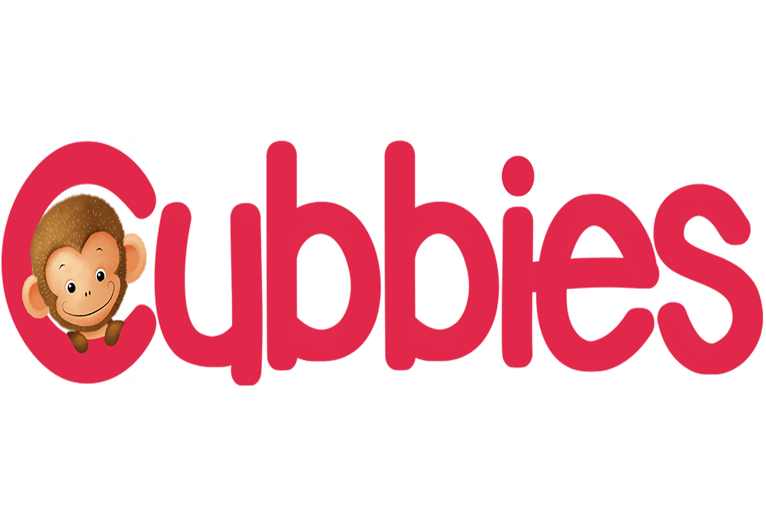 Playful Monkey Cuddles Typography