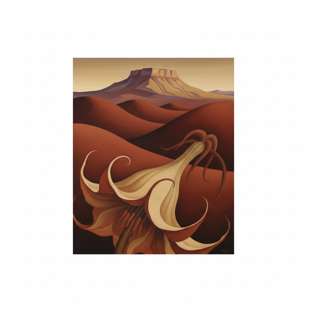 Red Hills with Pedernal — Georgia O'Keeffe