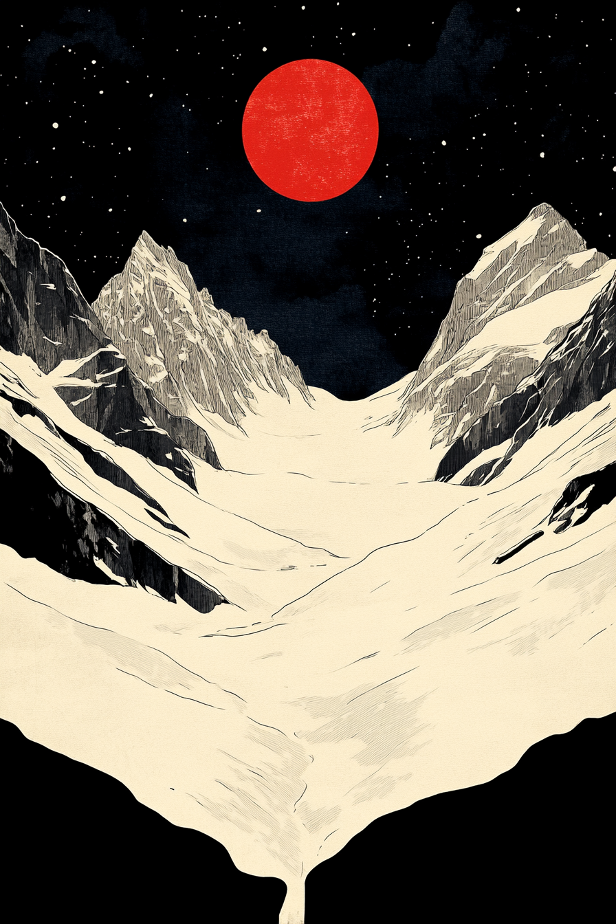 Red Planet Snowscape