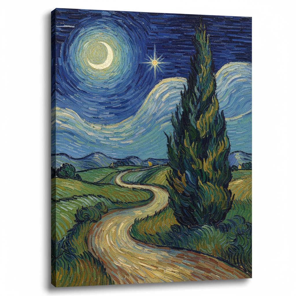 Road with Cypress and Star — Vincent van Gogh