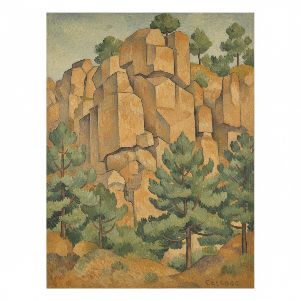Rocks at Bibémus — Paul Cézanne