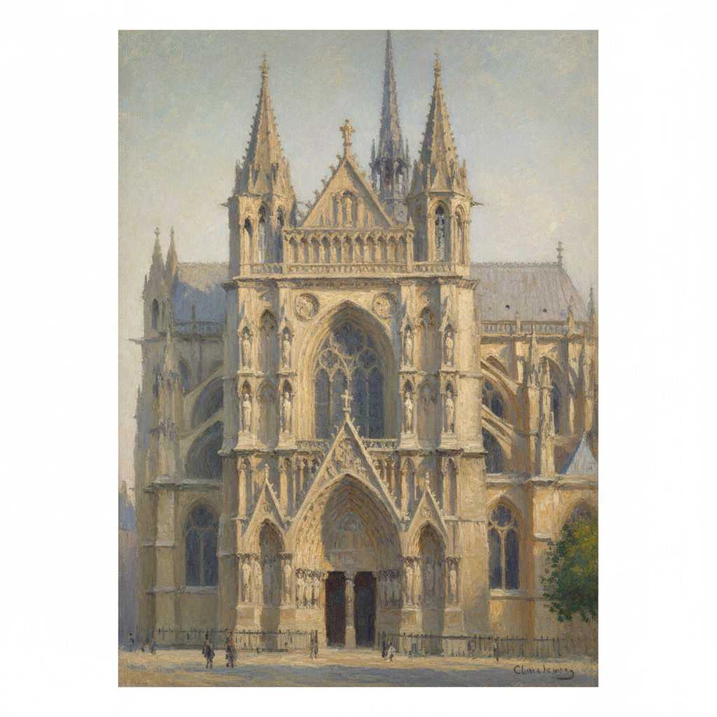 Rouen Cathedral, Façade — Claude Monet