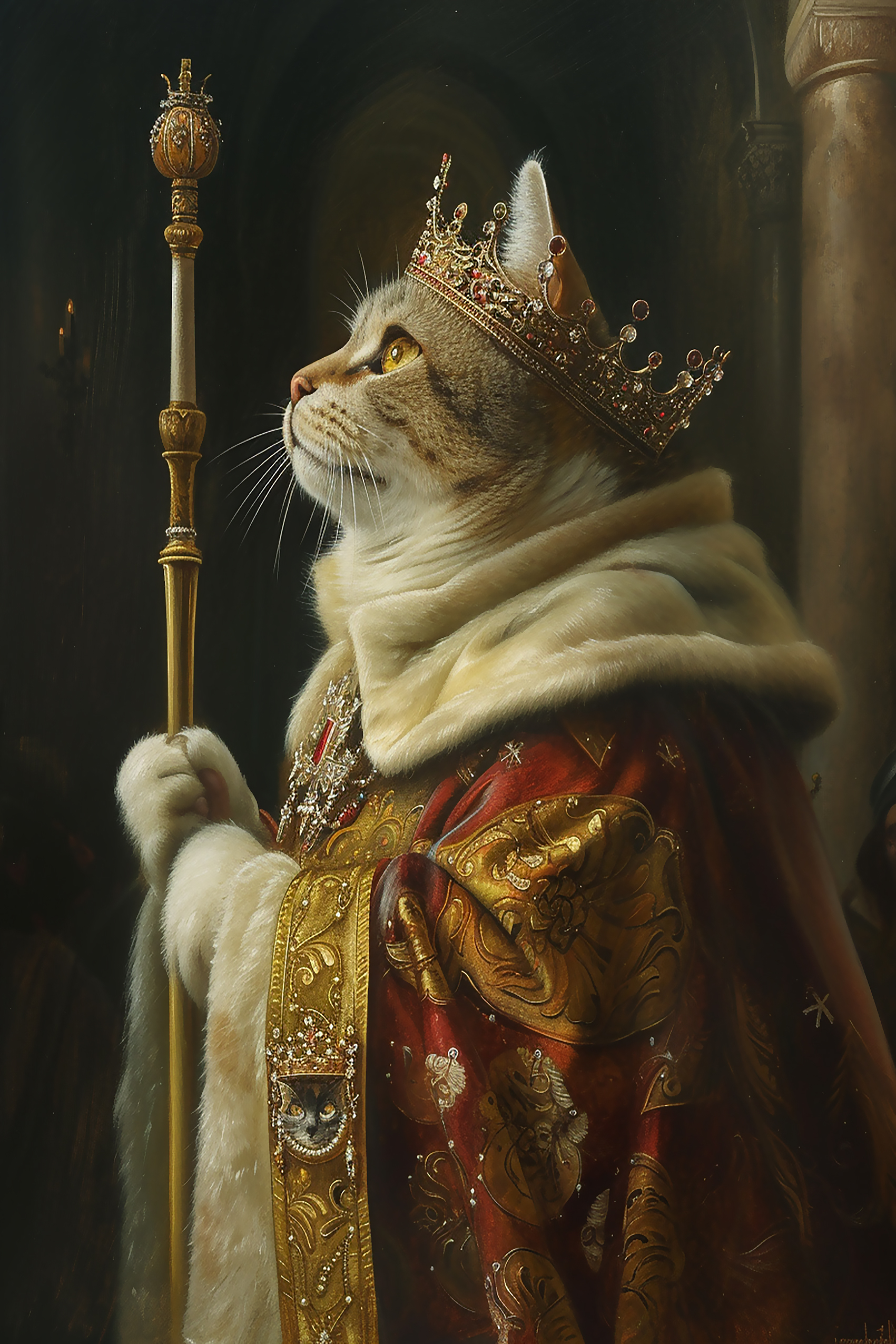 Royal Feline Portrait