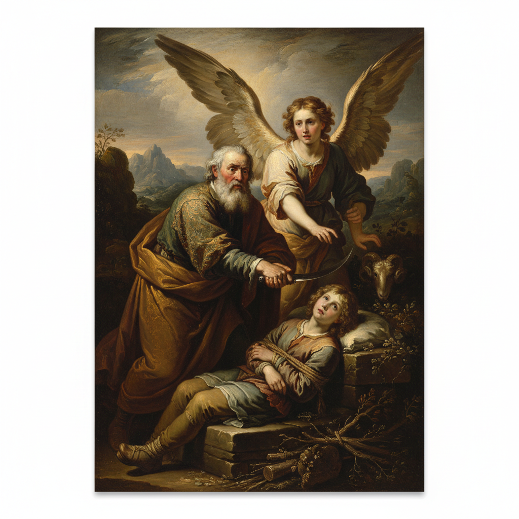 Sacrifice of Isaac — Rembrandt van Rijn