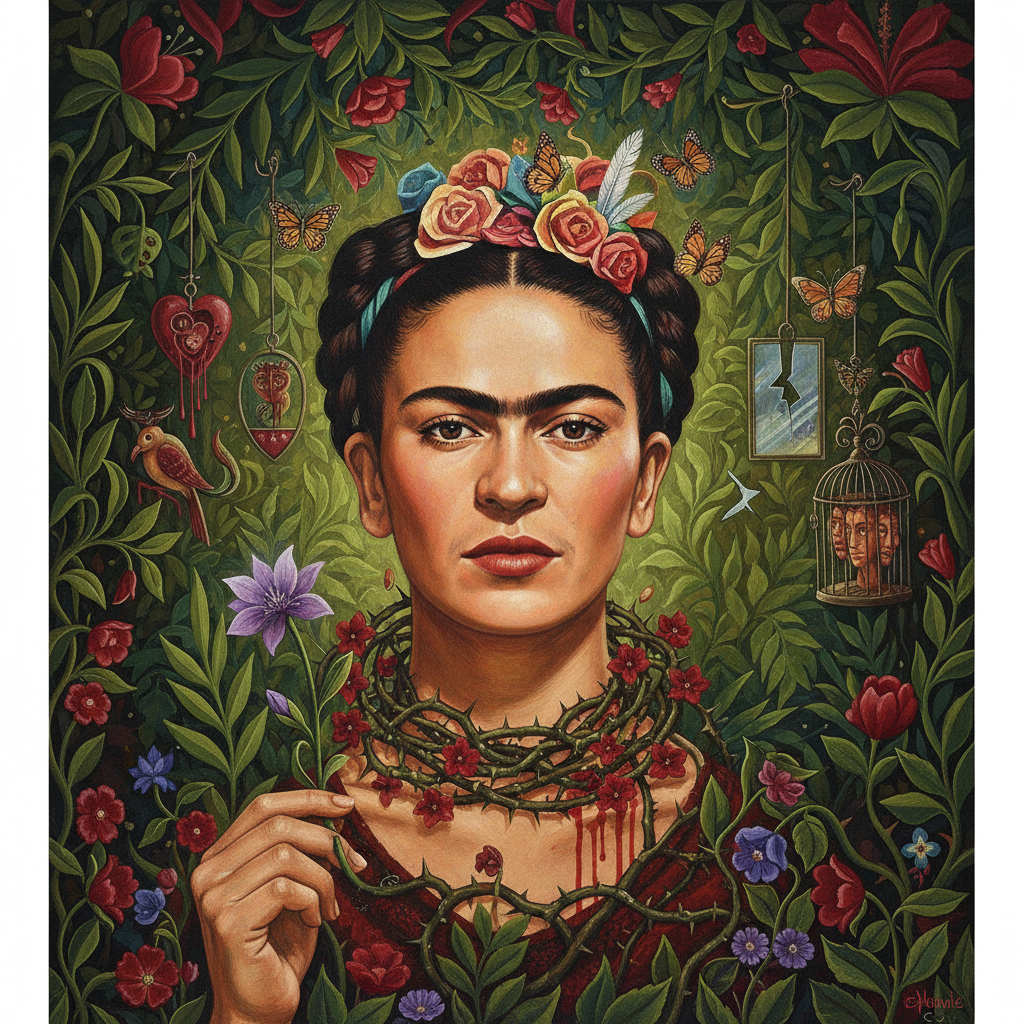 Self-Portrait Dedicated to Dr. Eloesser — Frida Kahlo