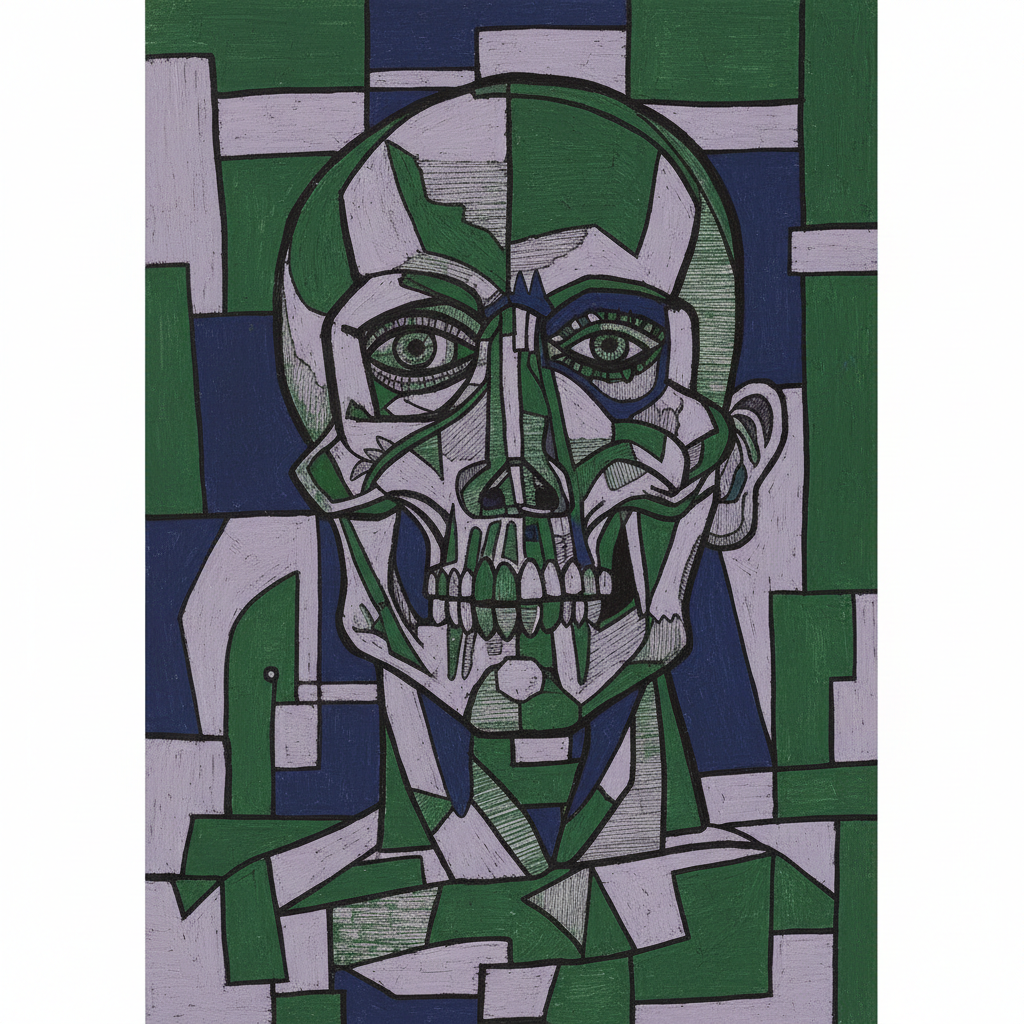 Self-Portrait Facing Death — Pablo Picasso