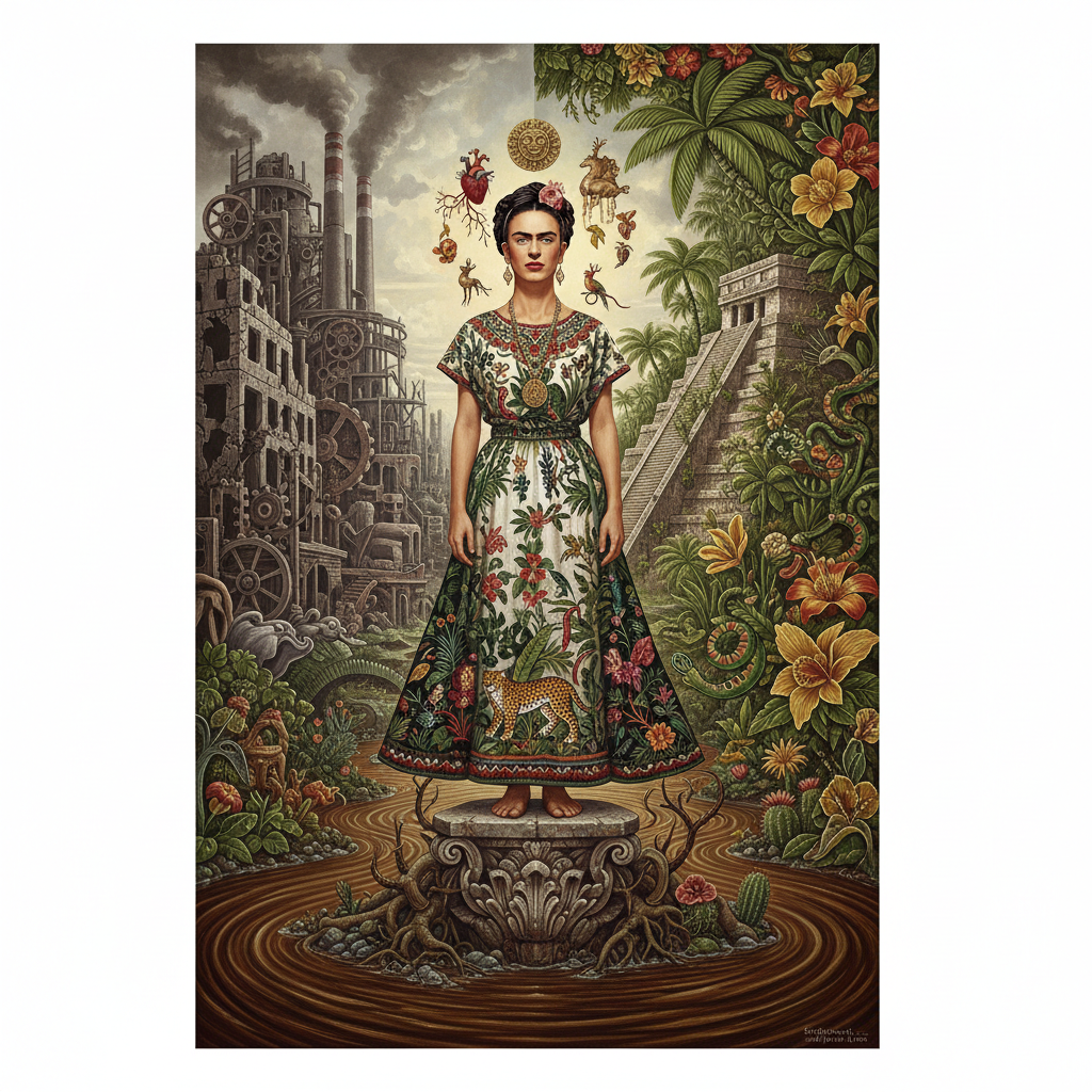 Self-Portrait on the Border — Frida Kahlo