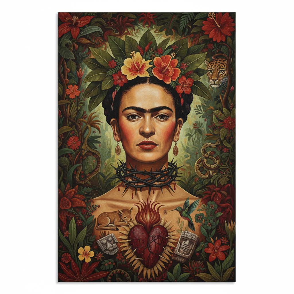 Self-Portrait with Necklace of Thorns — Frida Kahlo