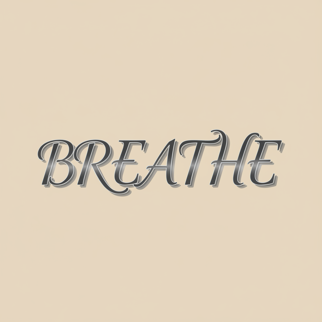 Serene Typographic Meditation