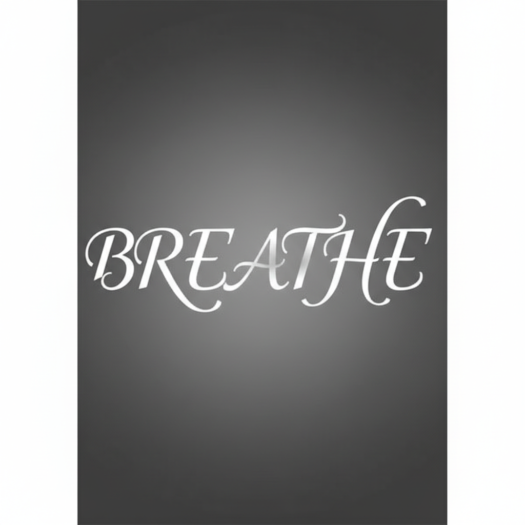 Serene Typographic Meditation