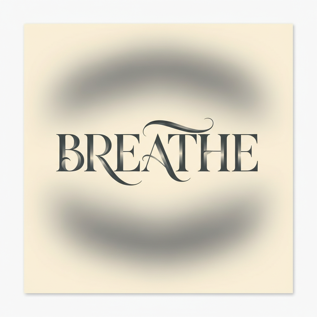 Serene Typographic Meditation