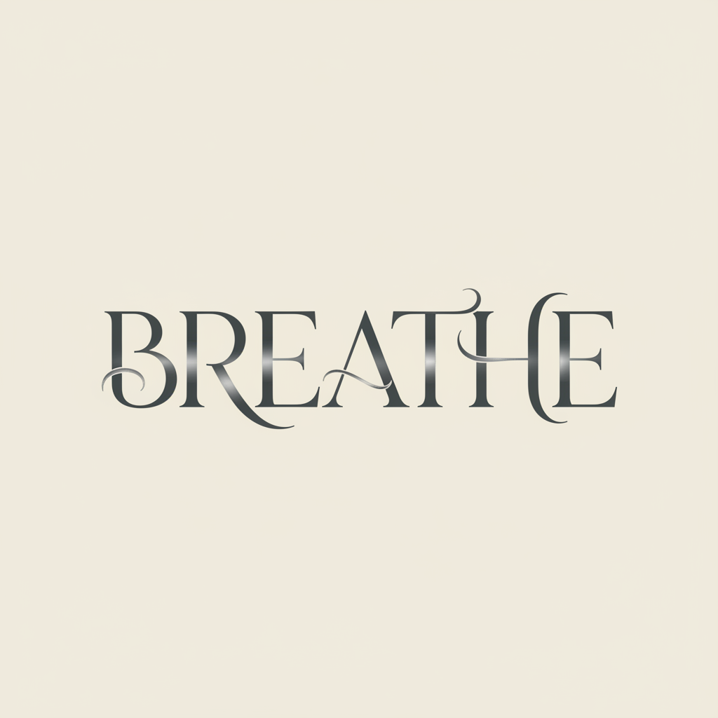 Serene Typographic Meditation