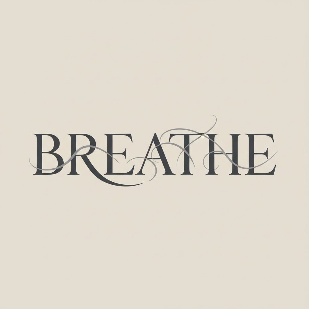 Serene Typographic Reflection