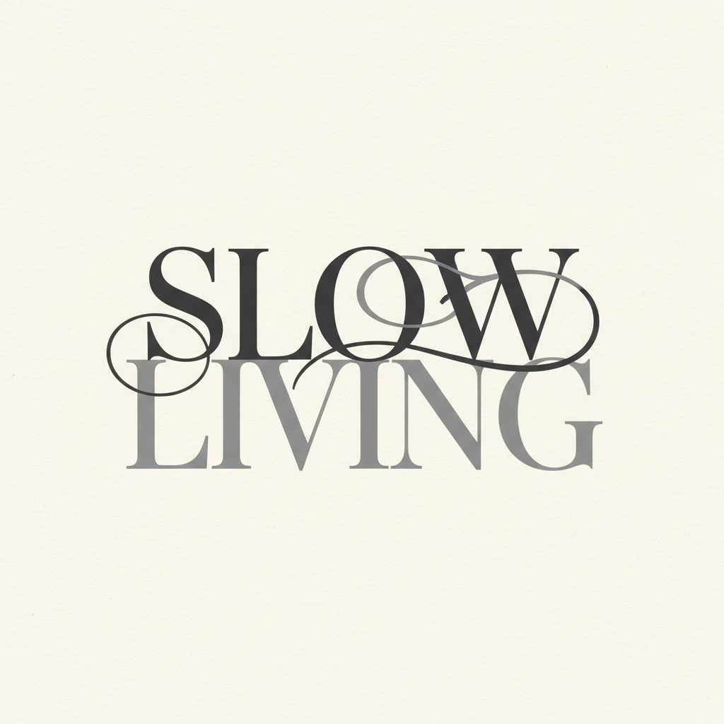 Serene Typographic Reflection