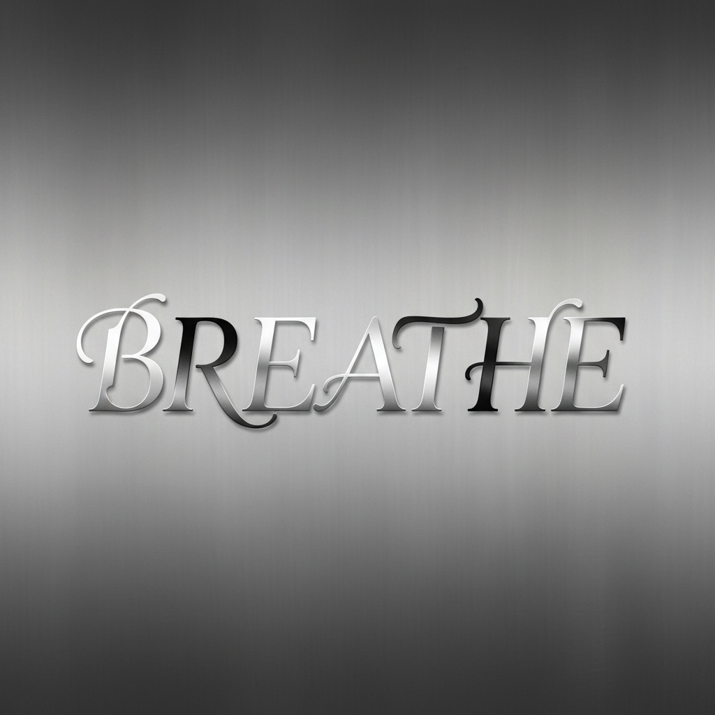 Serene Typographic Reflection