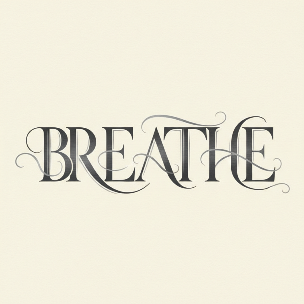 Serene Typographic Whisper