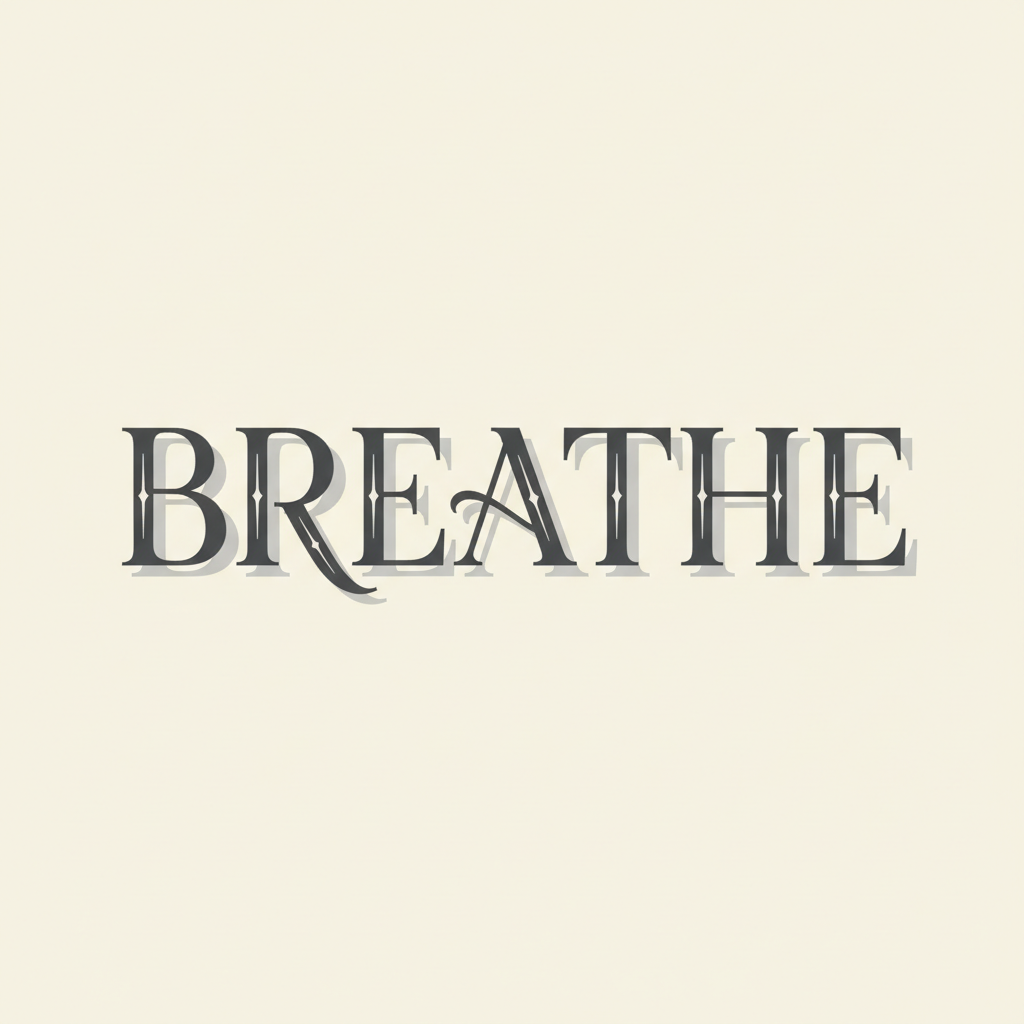Serene Typographic Whisper
