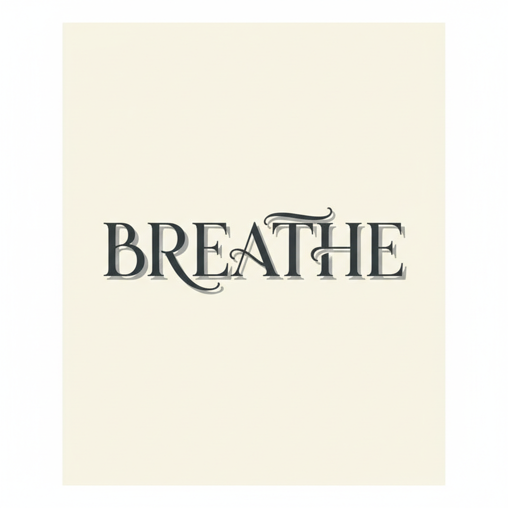 Serene Typographic Whisper