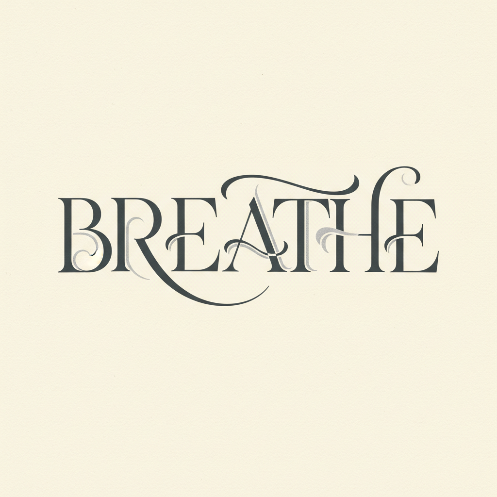 Serene Typographic Whisper